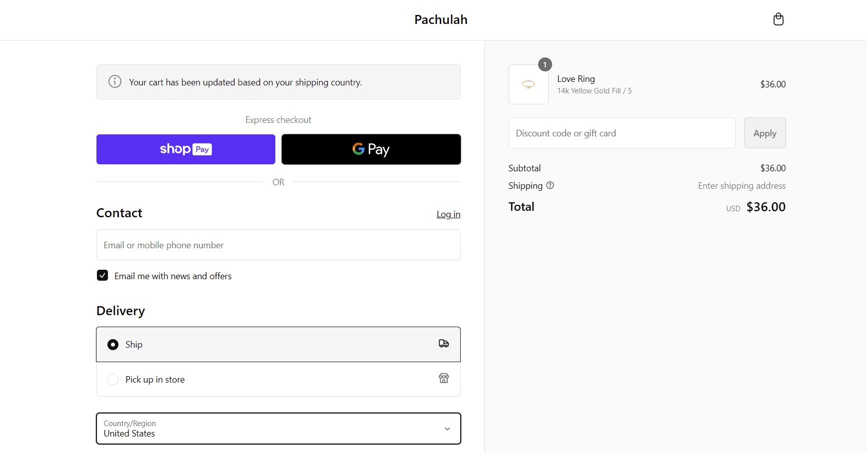 How to apply Pachulah coupon code